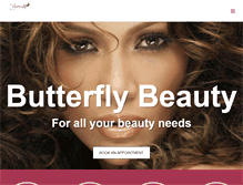 Tablet Screenshot of butterflybeautysalon.com